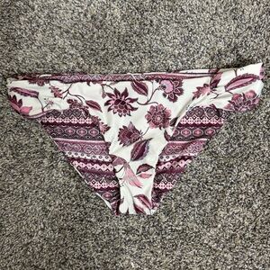 BECCA Reversible Tahiti Purple Pink Bikini Bottom XL